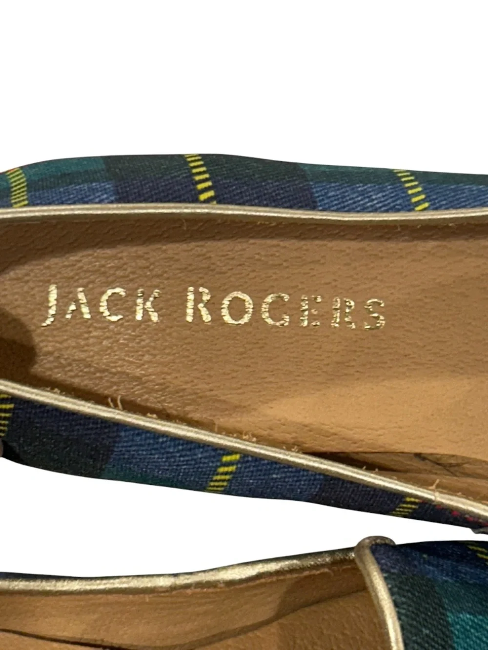 NEW Jack Rodgers Ginny Plaid Loafer Shoes Women's Size 7.5
